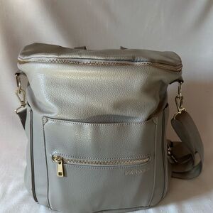 Fawn Design Original Gray Backpack Diaper Bag